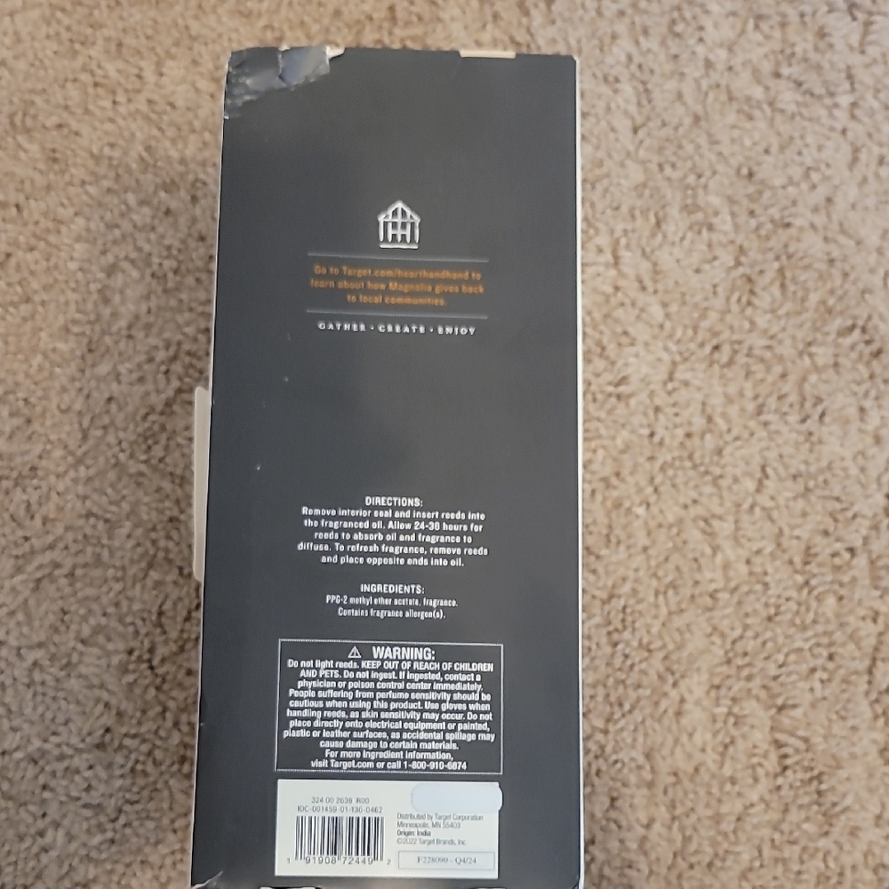 Hearth & Hand Pampas Oil Diffuser - Cream NWTi - Picture 2 of 4